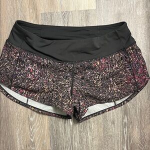 lululemon athletica Black and Pink multicolor Athletic Shorts